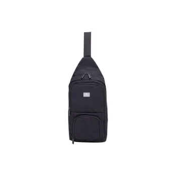 SWIZA Polyester One Shoulder Crossbody Fanny Pack Sling Bags Regular Unisex Light Gray/Black/Khaki Green