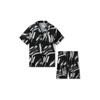 Good Fortune Pajama Set Men's Black