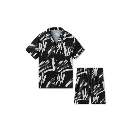 Good Fortune Pajama Set Men's Black