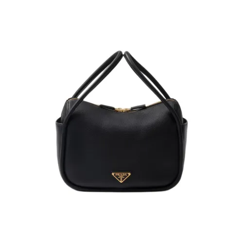 PRADA Leather Handbag Women's Black