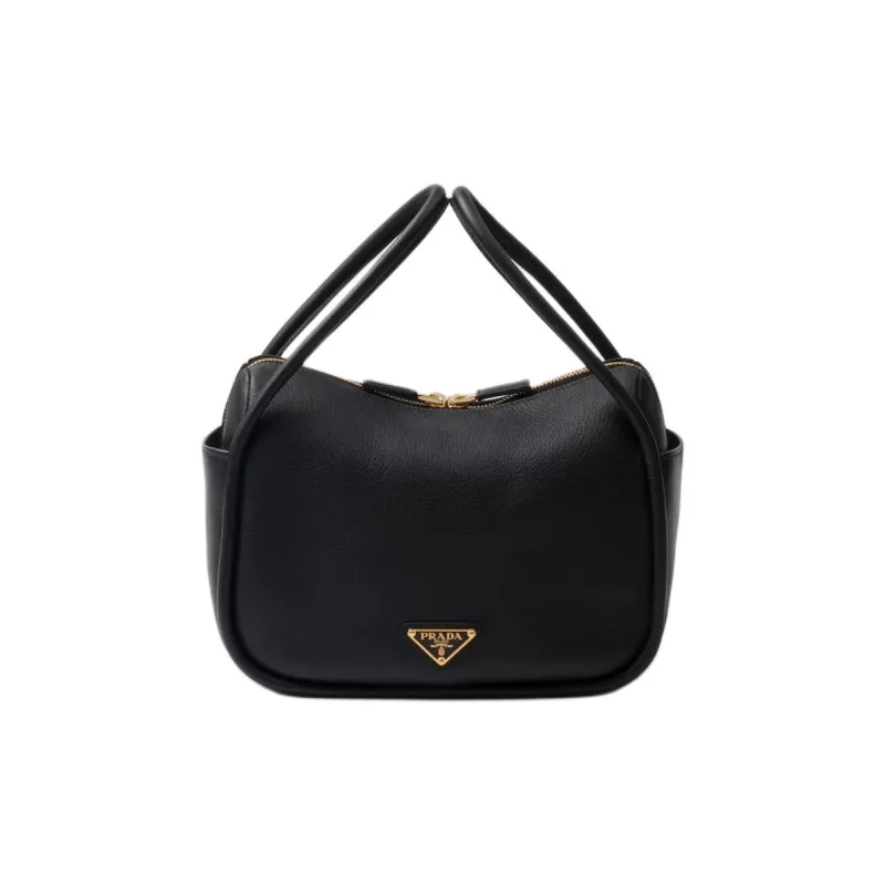 PRADA Leather Handbag Women's Black-0