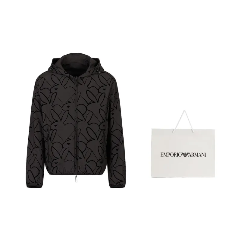 EMPORIO ARMANI SS23 Jacket Men's Black-2