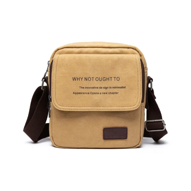 MOYYI Canvas Crossbody Bag Regular Men's Khaki-1