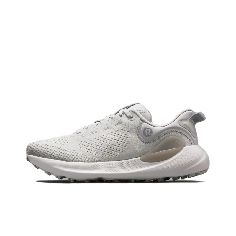 Lululemon Beyondfeel Trail Running Shoes Unisex Low Top Steam White/Raw White/Silver Drop-0