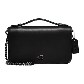COACH Bea Cow Leather Handbag, Shoulder Bag, Crossbody Bag Small Size Women's Black