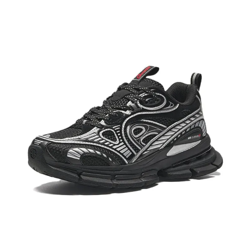 Anta Champion Series AG G01 Slip Resistant Low Top Casual Shoes Women's Black Silver-1