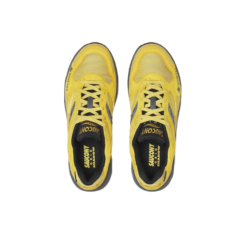 Saucony Grid Shadow 2 Anti Slip Wear Resistant Low Top Running Shoes Men's Yellow Black-3