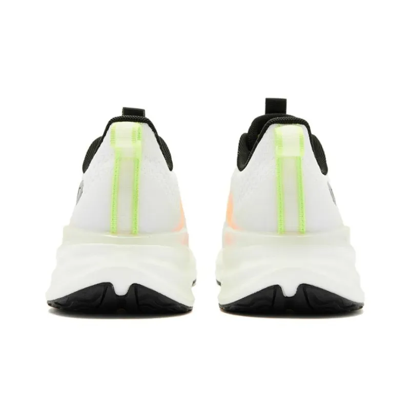 QIAODAN Windy 13 Anti-Slip Wear-Resistant Low-Top Running Shoes Men's White Orange-6