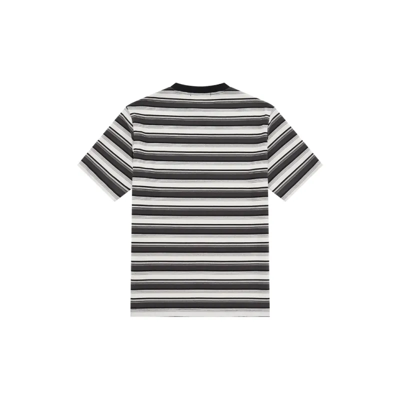 OPICLOTH T-Shirt Unisex Black White Stripes-1