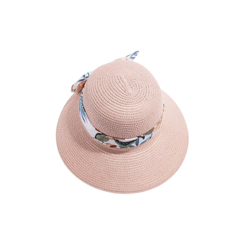 ZANC Straw Woven Sun Protection Hats Women's-8