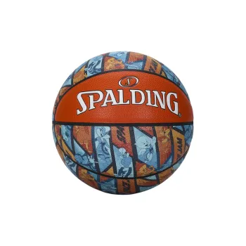 SPALDING PU Basketball Blue Orange Size 7 Training Unisex