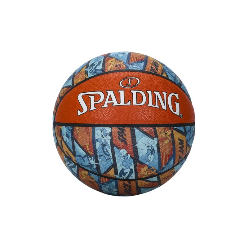 SPALDING PU Basketball Blue Orange Size 7 Training Unisex-0