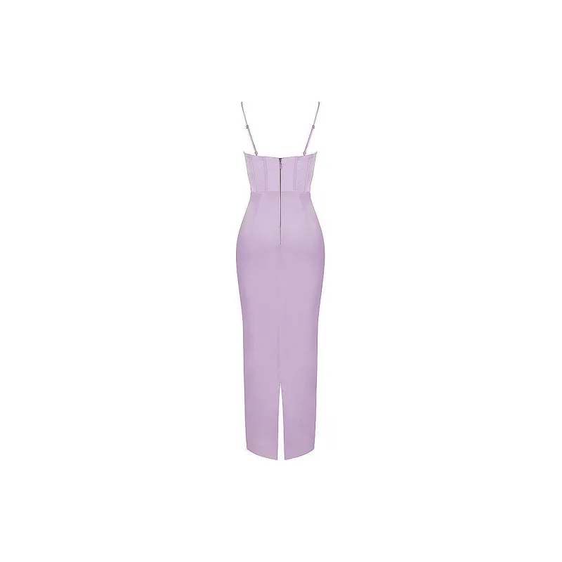 HOUSE OF CB CHARMAINE Slip Dresses Women's Lavender-6