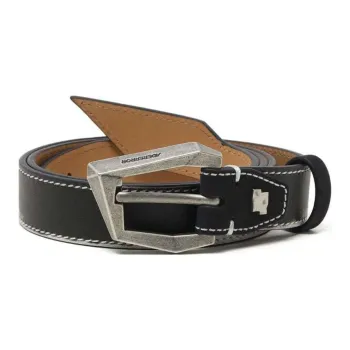 ADER ERROR Kresto Logo Detail, Pin Buckle Leather Belts Women's Black