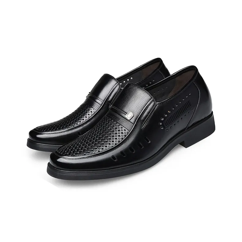 LAORENTOU Dress Shoes Men Low Top Black-16