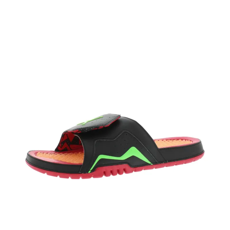 Jordan Hydro 6 Slip-Resistant Quick Dry Slide Slippers Men's Red Black Green-0
