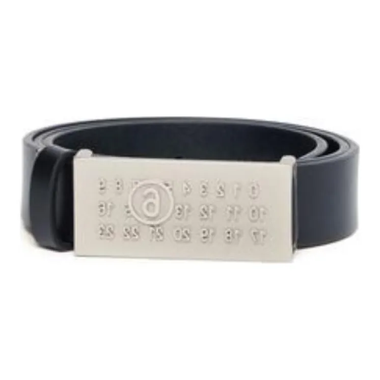 MM6 Maison Margiela Numeric Logo Buckle Belt-1
