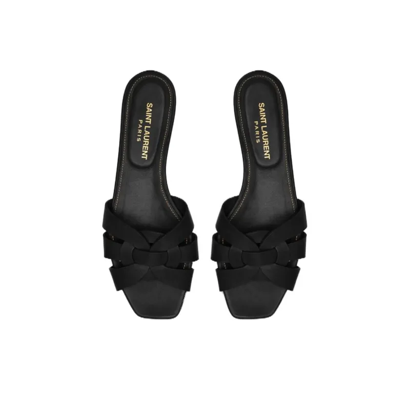 SAINT LAURENT Tribute Slip On Sandals Women's-3