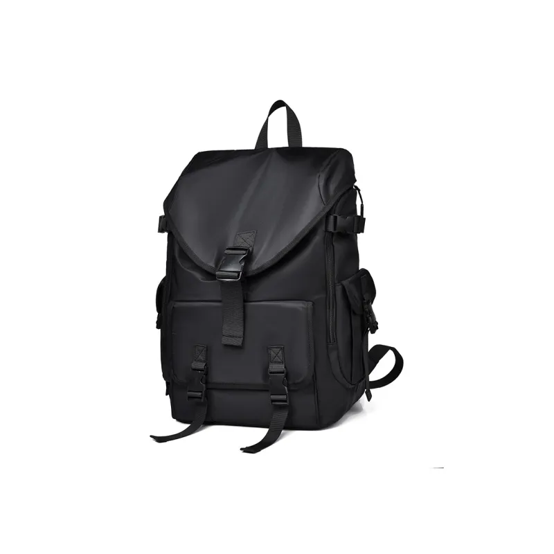 Venerable Brahma Durable Fabric Backpack Regular Unisex Black/Gray/Blue-2