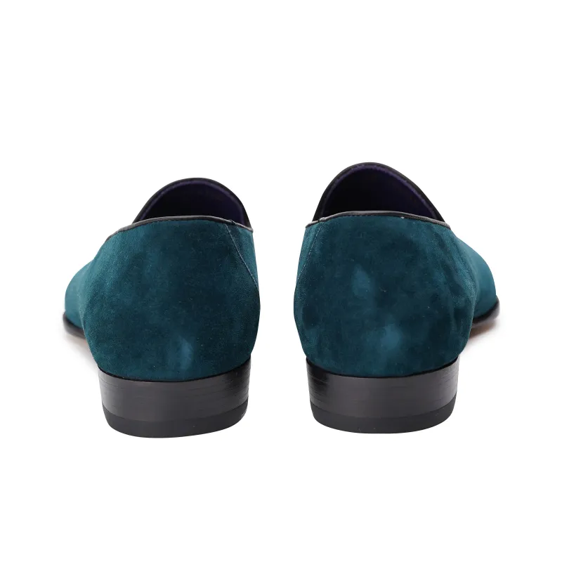 Kitamachi Loafers Men Peacock Blue/Sunset Brown/Inkstone Black/Dune White-6
