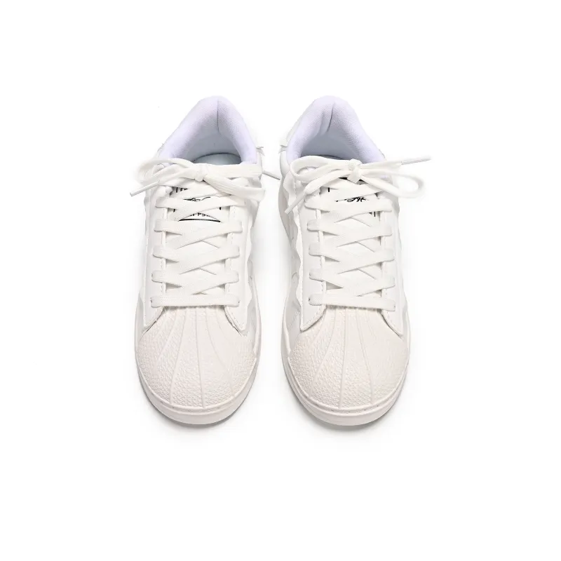Guci Tianlun Slip Resistant Low Top Skateboard Shoes Women's White-3