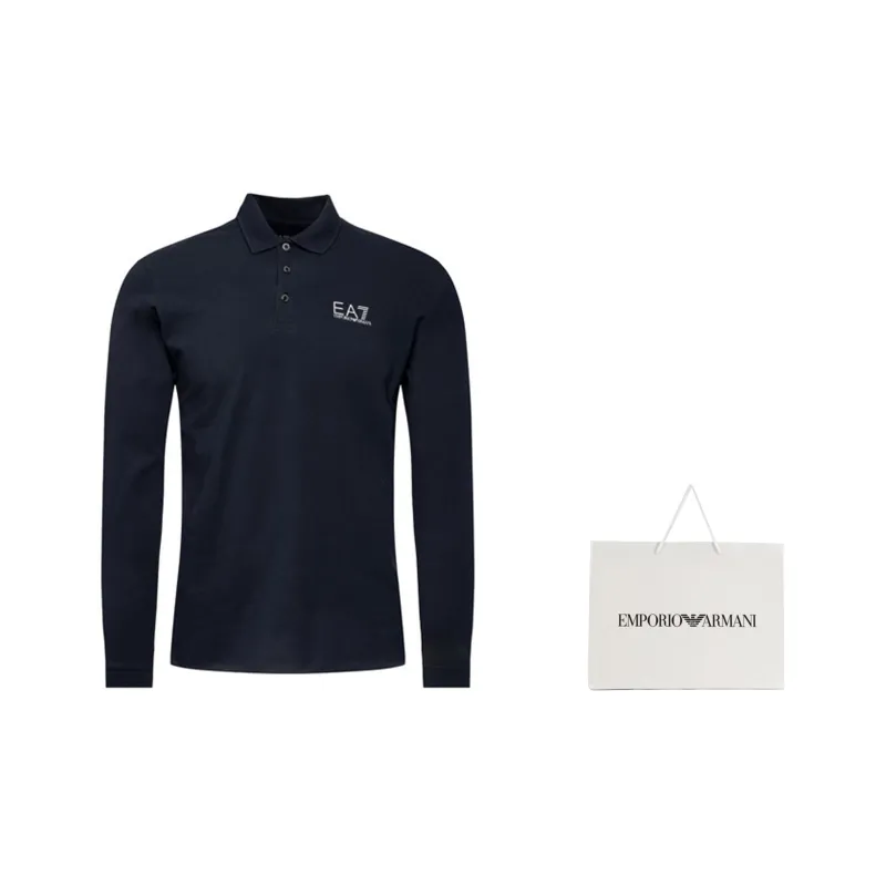 EMPORIO ARMANI Polo Shirt Men's Navy Blue-1