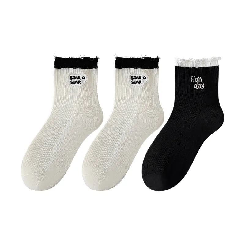 XXLLG Mid Calf Socks Women's 3 Pack-1