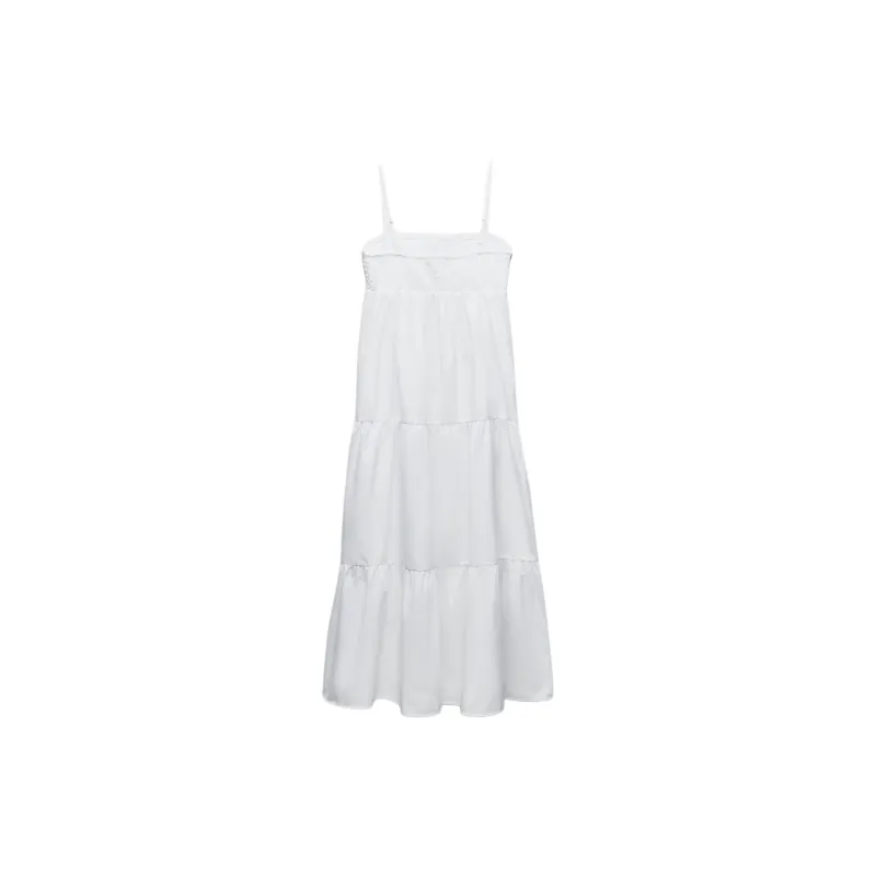 ZARA Slip Dresses Women's White-1