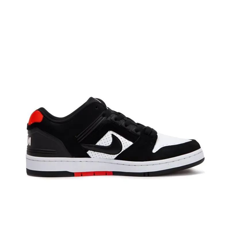 Nike Sb Air Force 2 Low Black White Habanero Red-1