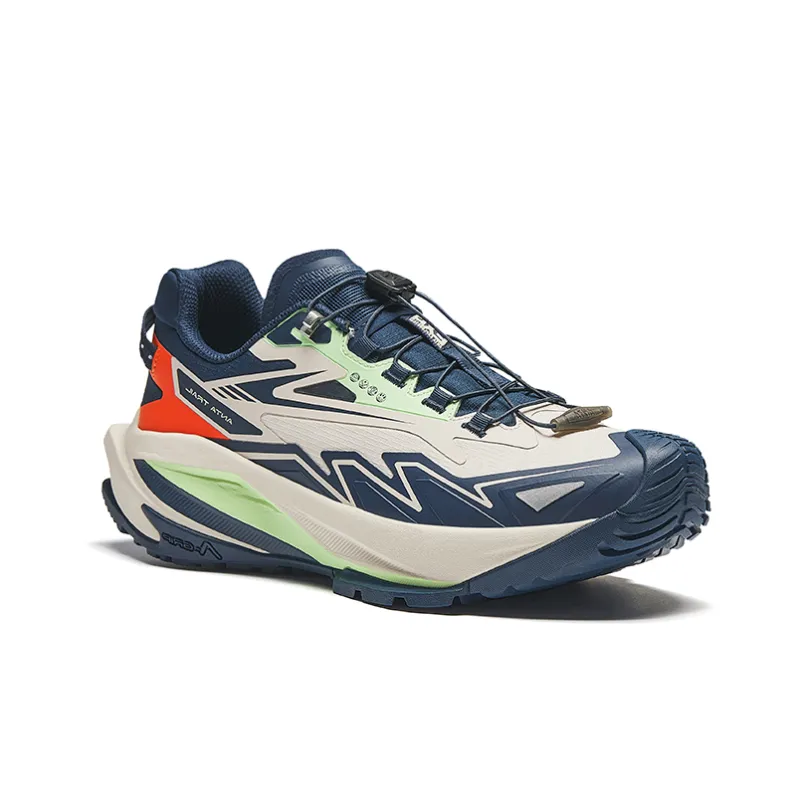 Anta Cushioning Wear-Resistant Low-Top Running Shoes Men's Mo Dai Blue-2