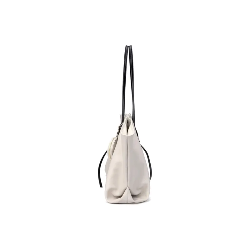 CLEVER& KETCH PU Shoulder Bag, Handbag, Tote Combo Bag Women's Ecru/Black/Khaki-2