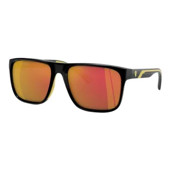Ferrari Square Sunglasses Unisex Black