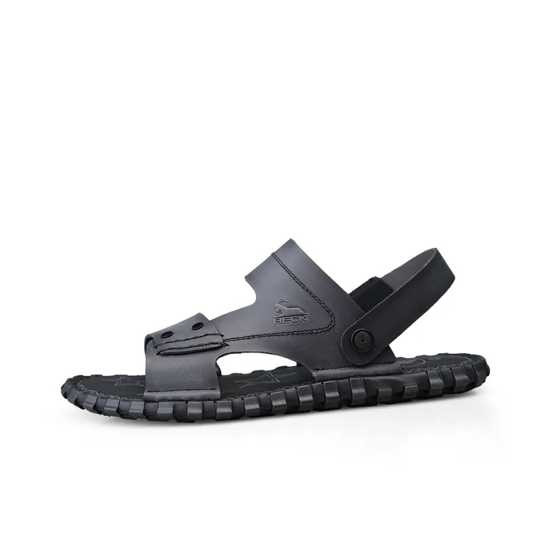 BECK Beach Sandals Men Black-5