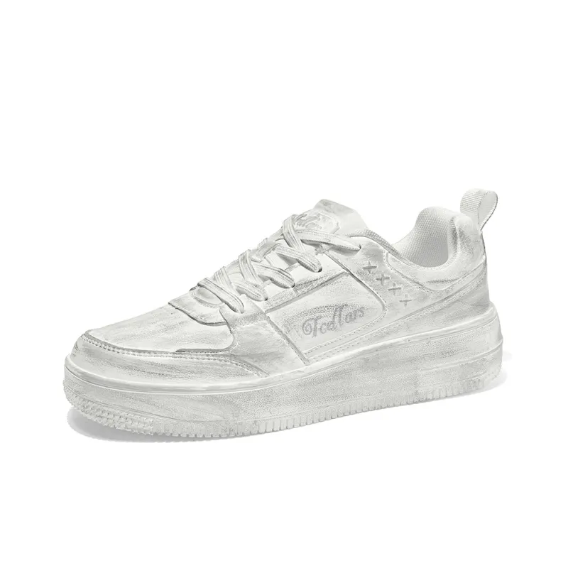 TCELLARS Skateboard Shoes Unisex Low Top White-8