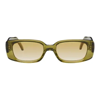 OUR LEGACY Acetate Irregular Shape Sunglasses Men's Green