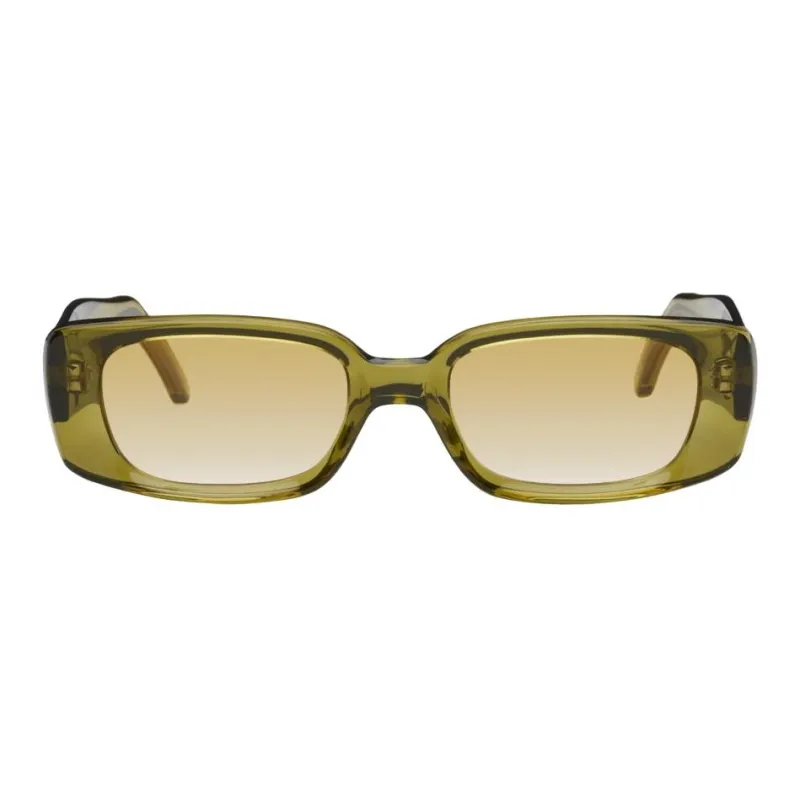 OUR LEGACY Acetate Irregular Shape Sunglasses Men's Green-0