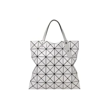 ISSEY MIYAKE Lucent Gloss Mi Polyvinyl Chloride Totes Shopping Bags Handbags Regular Unisex Light Gray