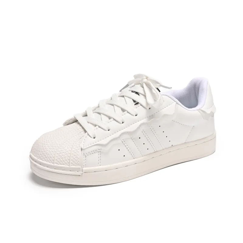 Guci Tianlun Slip Resistant Low Top Skateboard Shoes Women's White-2