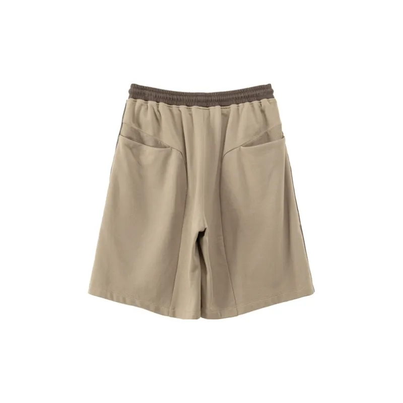 NO ONE ELSE Casual Shorts Unisex Gray Coffee-1