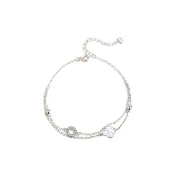 Eclater 925 Silver Fritillary Anklets Women's