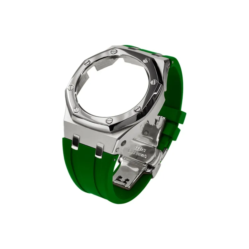 Keppot Compatible With Farmhouse Oak GA 2100 GA 2110 GA B2100 Modified Metal Strap Watch Case Unisex-10