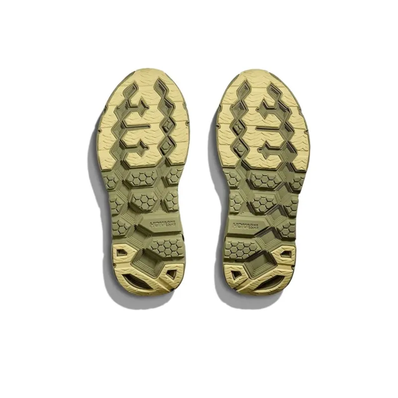 HOKA ONE ONE Clifton L Cushioning Wear Resistant Low Top Casual Running Shoes Men's Brown Green-6