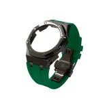 Sand Black Steel Case+Green Strap+Black Butterfly Clasp+Tool