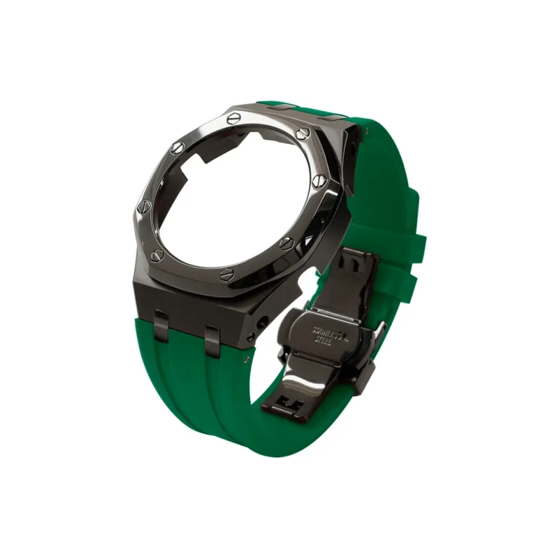 Keppot Compatible With Farmhouse Oak GA 2100 GA 2110 GA B2100 Modified Metal Strap Watch Case Unisex-21