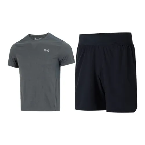 Under Armour Casual Sportswear Men Gray+Black