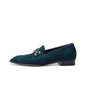 Kitamachi Loafers Men Peacock Blue/Sunset Brown/Inkstone Black/Dune White