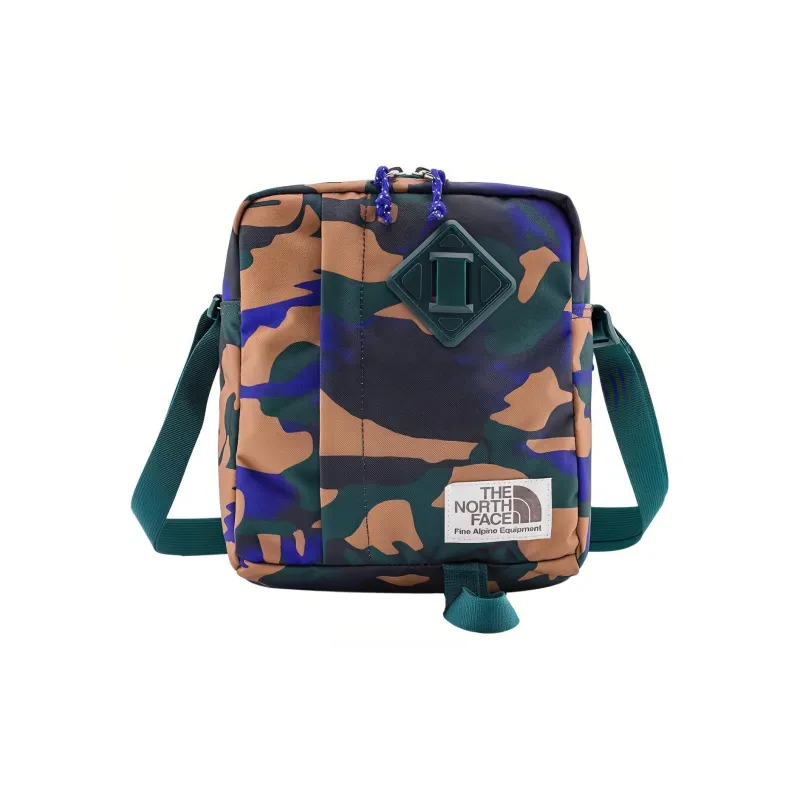 THE NORTH FACE Abrasion Resistant Tear Resistant Material Crossbody Bag, Shoulder Bag Regular Unisex Camouflage Green-0