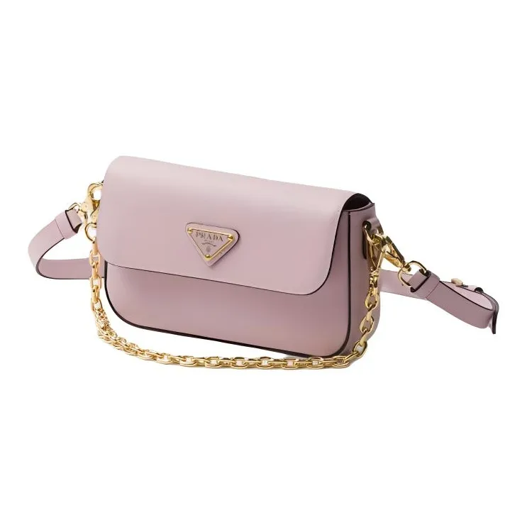 PRADA Saffiano Leather Handbag Shoulder Bag Mini Women's Dark Pink-1