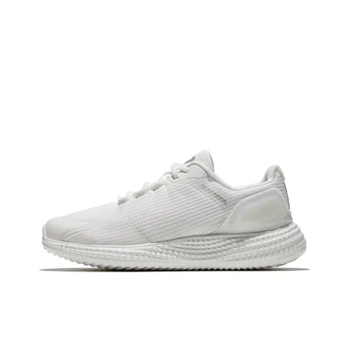 HOT POTATO Cushioned Wear-Resistant Breathable Lightweight Low-Top Casual Running Shoes Unisex White