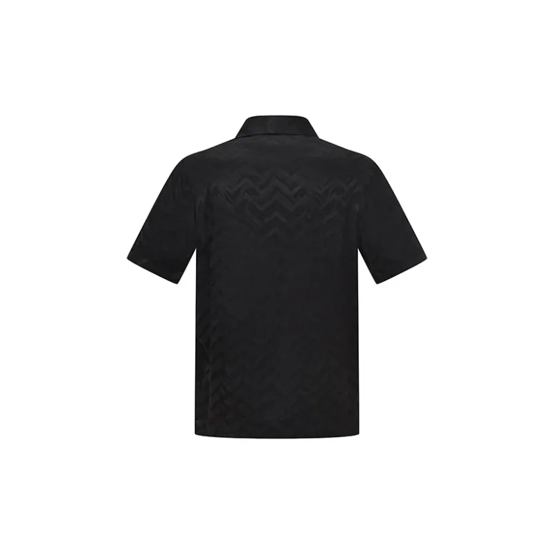 RARE Short Sleeved Shirt Men's Black-2